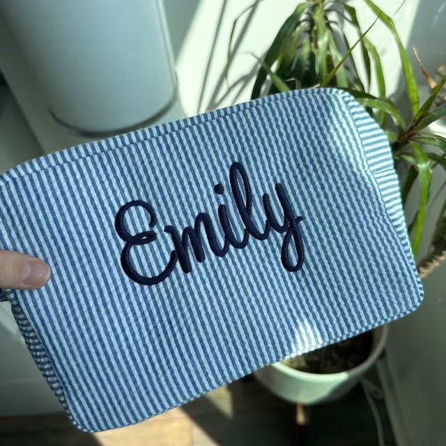 Custom Embroidered Bubble Gauze Bag